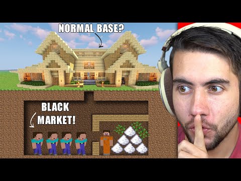 I Built The BIGGEST Underground Black Market In Minecraft History | Home invaders Part 8