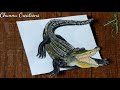 Crocodile 3d Drawing Crocodile Drawing 3d Crocodile Drawing