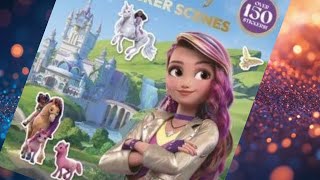 Unicorn academy sticker book UA coloring pages for kids 