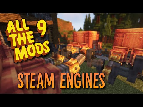Sjin - Minecraft All The Mods 9 - #13 CREATE Overstressed SOLVED with STEAM ENGINES!