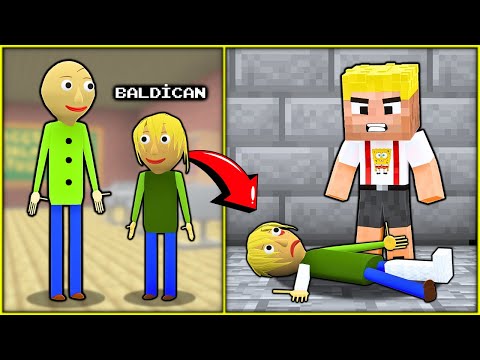 BALDİ'NİN BEBEĞİ OLDU, EFEKAN ONU DÖVDÜ! 😂 - Minecraft