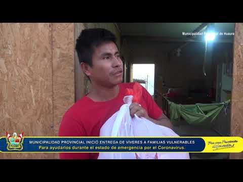 MUNICIPALIDAD PROVINCIAL DE HUAURA INICIÓ HOY EL REPARTO DE PRODUCTOS DE PRIMERA NECESIDAD