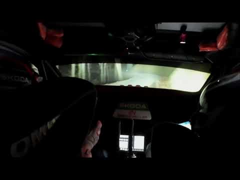 Onboard Rebenland Rally 2024 S.Wagner-G.Winter stage-win Skoda Fabia RS Action/Night/Mistake/Flatout