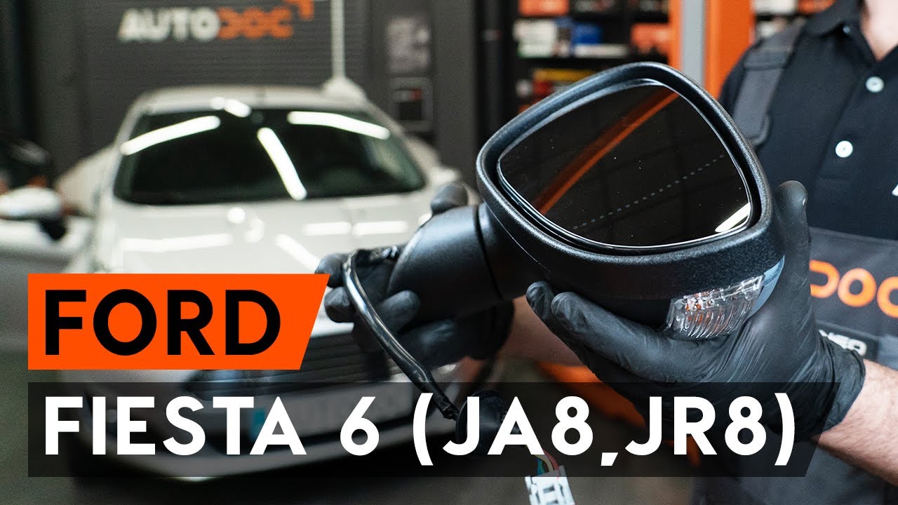 Jak vyměnit vnější zpětné zrcátko na Ford Fiesta JA8 – návod k výměně