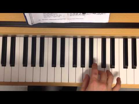 Hør den lille stær (F), melody, piano