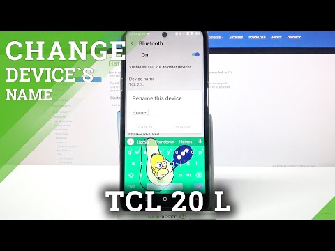 How to Change Device Name on TCL 20 L - Rename Android Device