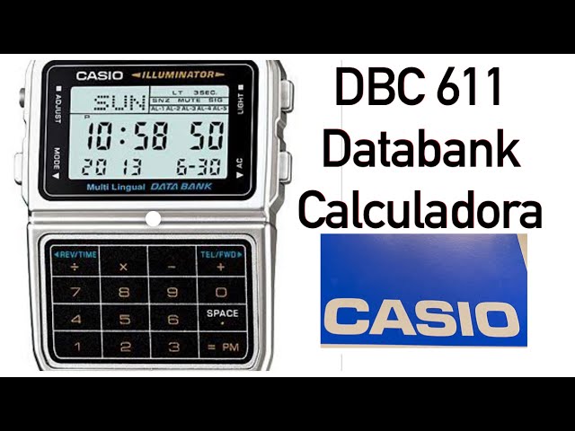 Vídeo relacionado con Casio Reloj Hombres de Digital con Correa en Acero Inoxidable DBC611-1VT