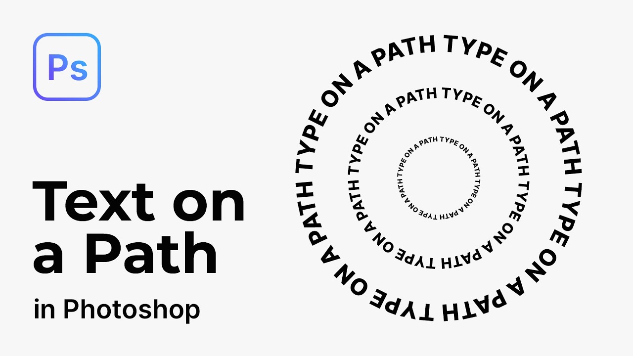 How to type text on a path in Photoshop