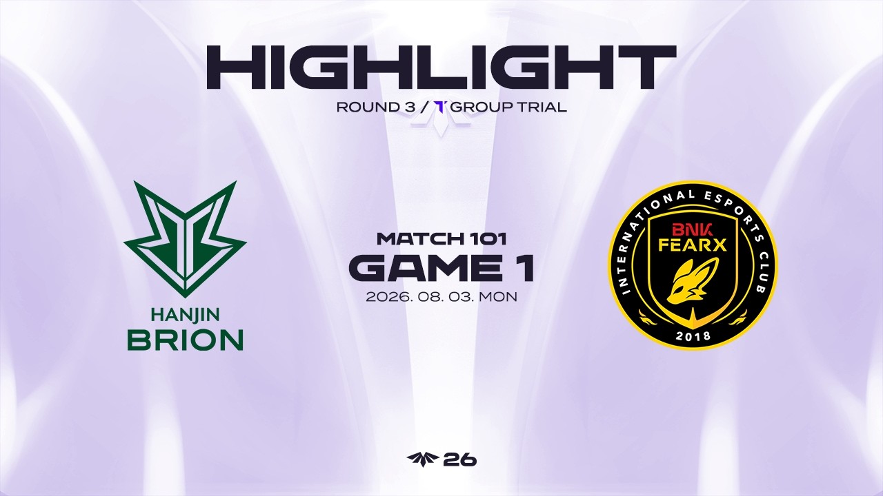BRO vs BFX 게임 1 하이라이트 | 08.03 | 2026 LCK CL ROUND 3