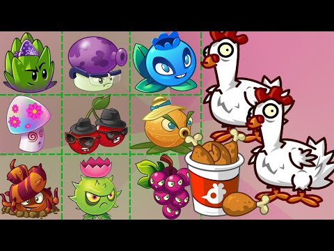 Plant Max Level (Not Use plant food) Can Defeat 99 Zombie Chicken - PvZ 2 Discovery