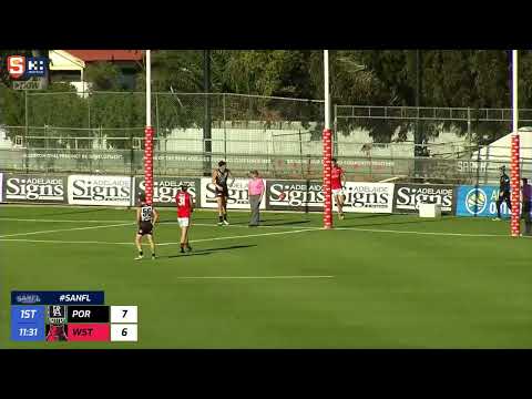 Rd 11 Hostplus SANFL Snapshot - Port's Ollie Lord crumbs & kicks checkside