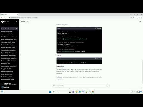 For Loop Concatenate String Python