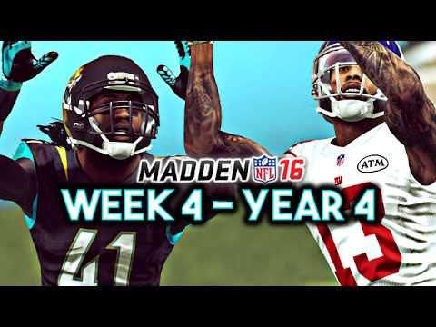 Madden 16 Jaguars Connected Franchise Year 4 - Week 4 vs Giants | Ep.70