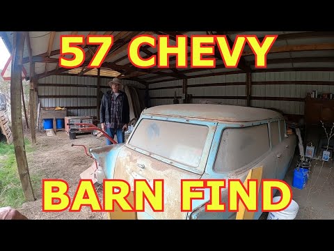 BARN FIND -  57 Chevy Wagon!