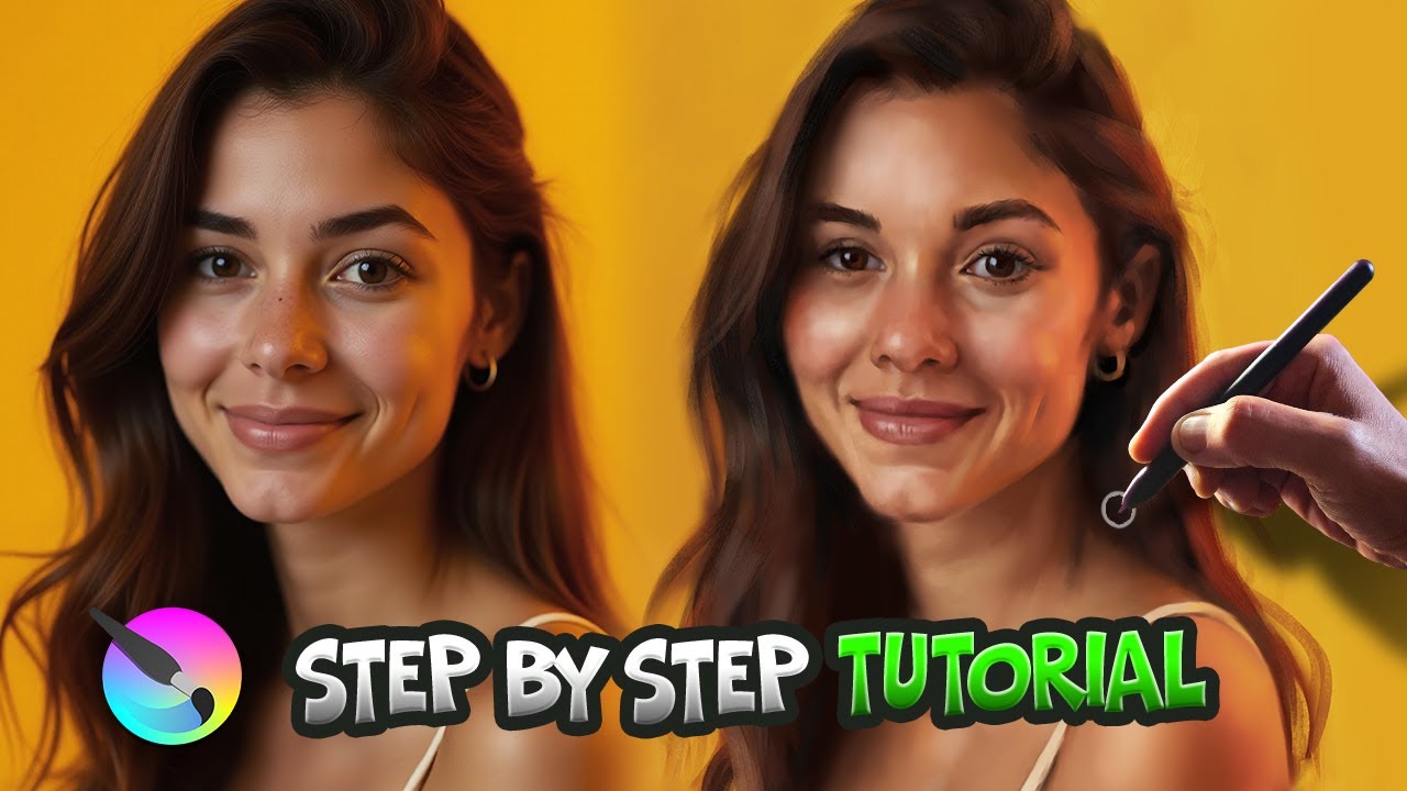 How to Paint a Beautiful Portrait in Krita I Step by Step Tutorial 🎨✨