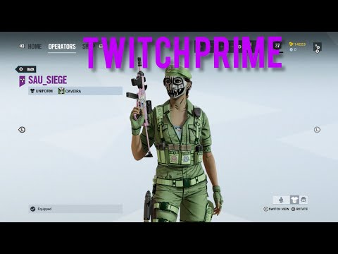Rainbow six siege sau_siege caveira twitch prime bundle