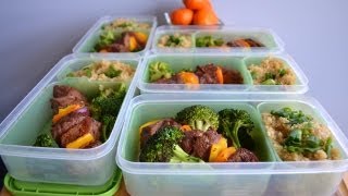 Bodybuilding & Fitness Meal Prep: Beef Kabobs & Quinoa (Pinchos de Bistec y quinoa)