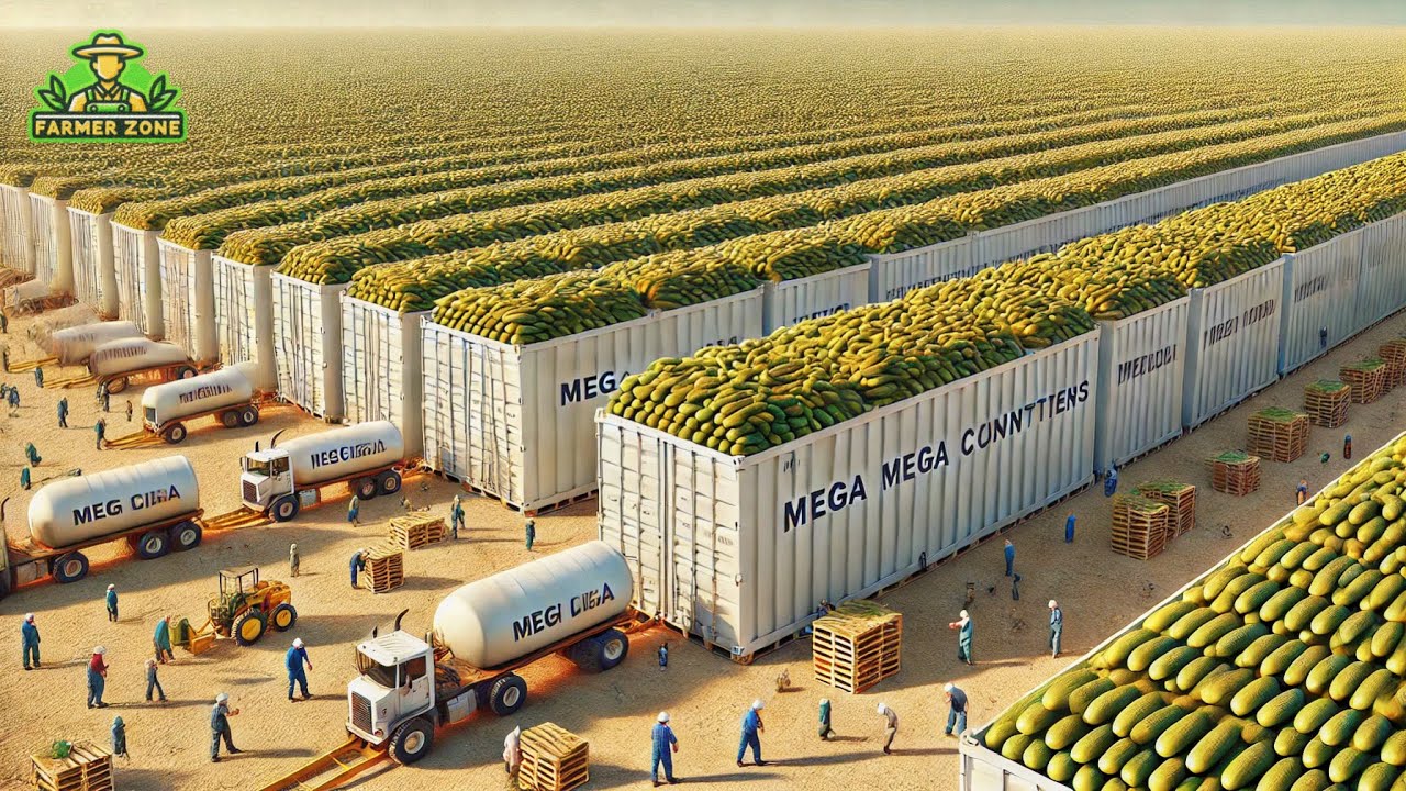 Cucumber Pickles Mega Factory: Processing Millions of Cucumbers for Pickles