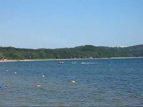 Molo w Sopocie podczas remontu