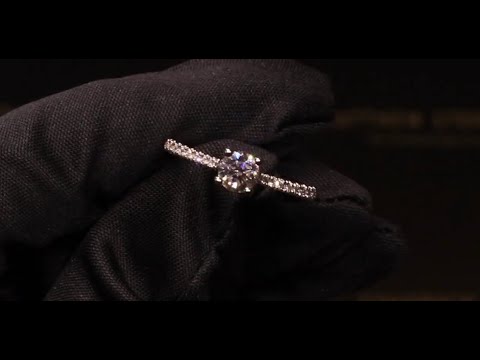 #65152 | T0.63ct/C0.50ct | Round Brilliant Solitaire Diamond and Engagement Ring | Set in Platinum