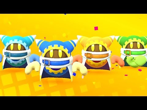 Kirby Star Allies - All Bosses with 4 Magolor (Soul Melter EX)