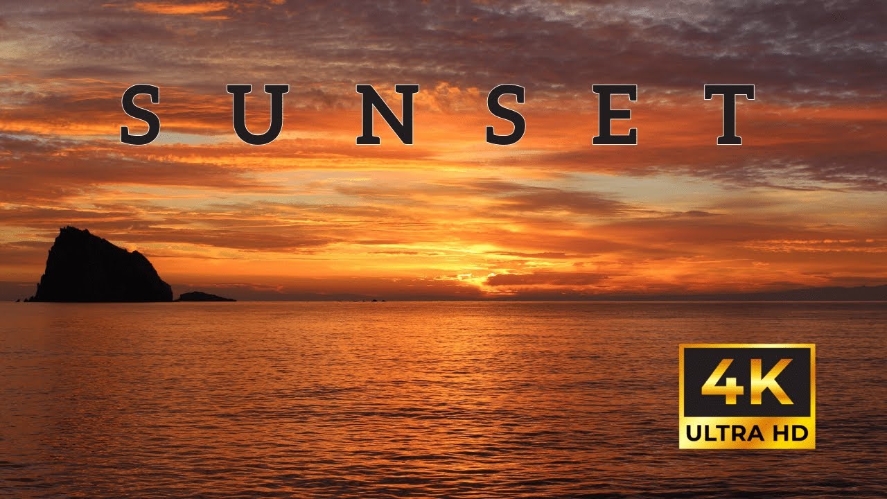SUNSET 4K Ultra HD | Relaxation Film with Peaceful Relaxing Music  #relaxingvideo #sunset #sunset4k
