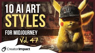 10 UNIQUE Midjourney Prompts Styles & Phrases: Vol 47