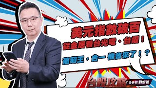 美元指數破百，從金居看台光電、台燿！葡萄王、合一 機會來了！？ (圖)