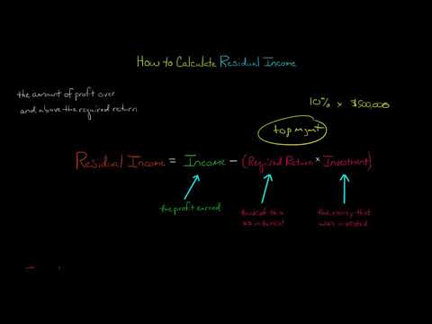 How to Calculate Residual Income
