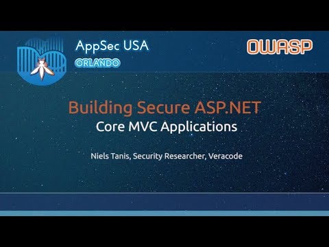 Image thumbnail for talk Building Secure ASP.NET Core MVC Applications