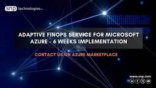 Adaptive FinOps Service for Microsoft Azure - 6 Weeks Implementation |