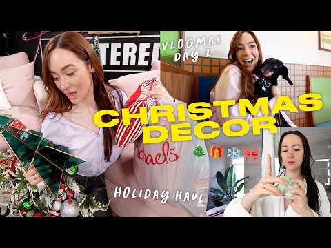 Decorating for Christmas!! Holiday Decor Haul!! Vlogmas Day 2