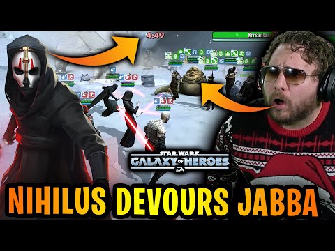 Darth Nihilus INSTANTLY Devours Jabba with Darth Traya Omicron! Aphra vs Rey SUCCESS in Grand Arena