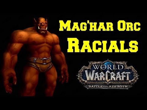 Mag'har Orc Allied Race Racials & Spells | World of Warcraft Battle for Azeroth | WoW