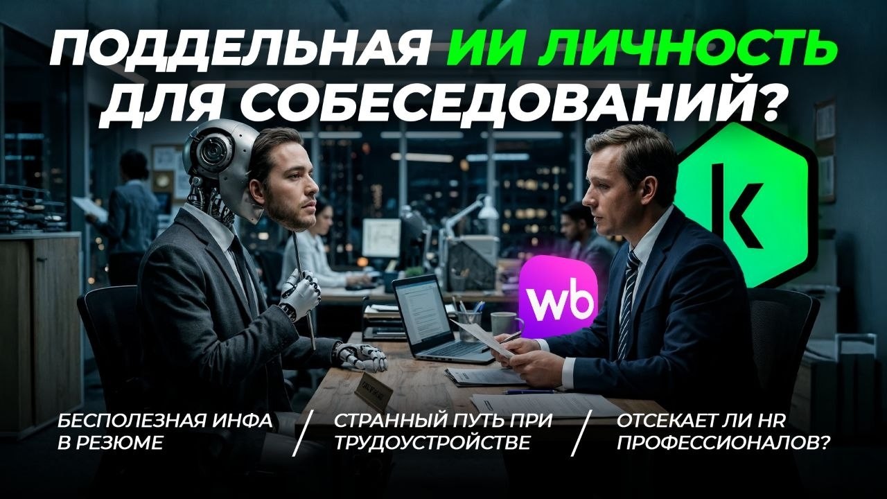 МОЖНО ЛИ СОЗДАТЬ ПОДДЕЛЬНУЮ AI-ЛИЧНОСТЬ И ОБМАНУТЬ HR НА СОБЕСЕДОВАНИИ? БЕСЕДА
