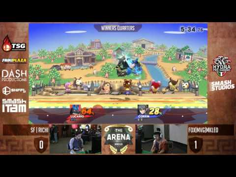 The Arena: SF | Richi(Lucario) vs FOX | MVG | MKLeo(Corrin) Winners Quarters