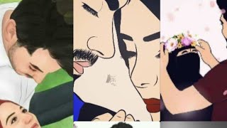 cartoon Muslim couple dp images for whatsapp  What