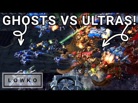 StarCraft 2: MASS GHOST vs MASS ULTRALISKS! (Spirit vs Bly)