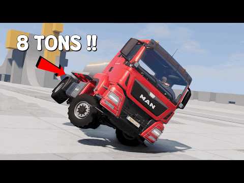 MAN TGS TRUCK EXTREME DURABILITY AND CRASH TEST | BeamNG.Drive