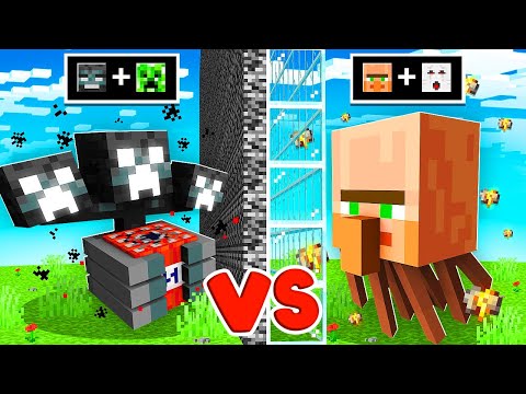 Synti -  I COMBINE MOBS to GOD MOBS in MOB BATTLE!  (MINECRAFT)