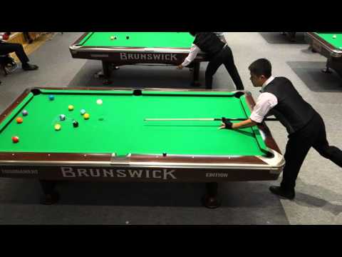 Chang Yu Lung's 10-ball break shot