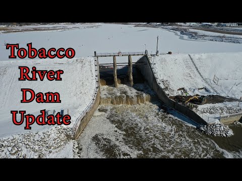 Tobacco River Dam Update - Work is wrapping up - Dam Collapse - Wixom Flood