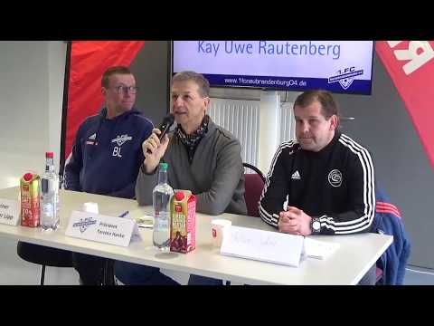 Pressekonferenz des 1. FC  Neubrandenburg 04 zum Spiel gegen den   Güstrower  SC   09