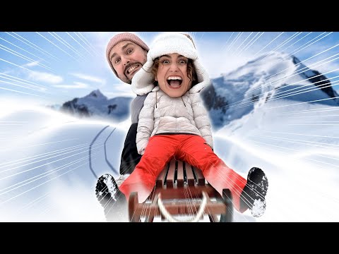 SLEDDING FOR THE FIRST TIME! Kaan & Dania go sledding