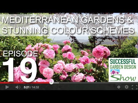 Garden Design Show 19 - Mediterranean garden tour & adding the WOW with colour