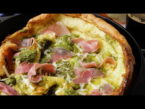 Pesto Prosciutto Dutch Baby