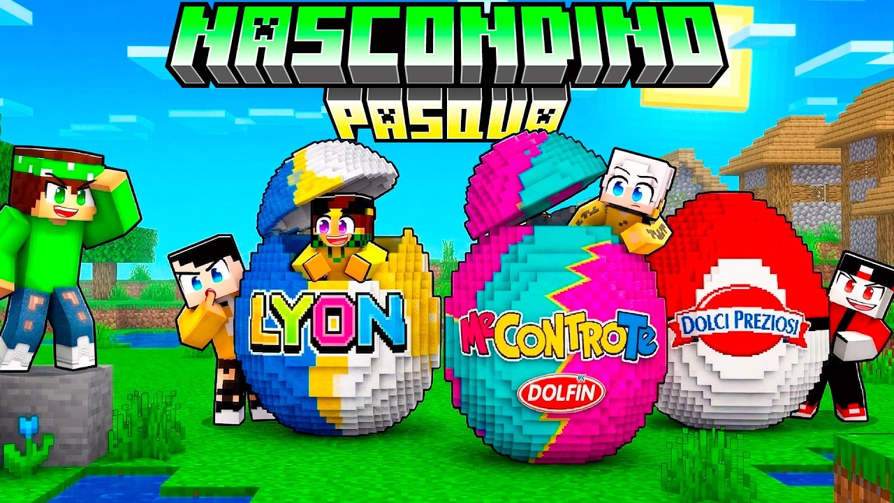 NASCONDINO DENTRO LE UOVA DEGLI YOUTUBERS *FOLLIA* SU MINECRAFT!