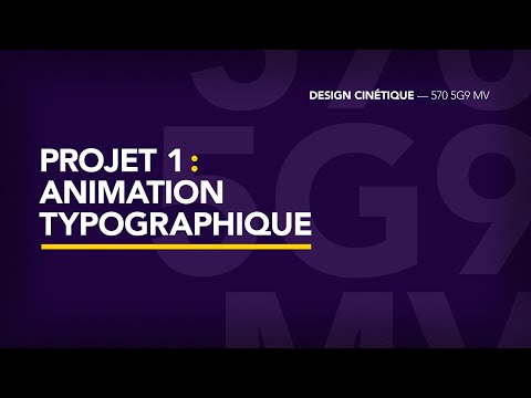 Général / Projet 1 - Animation typographique