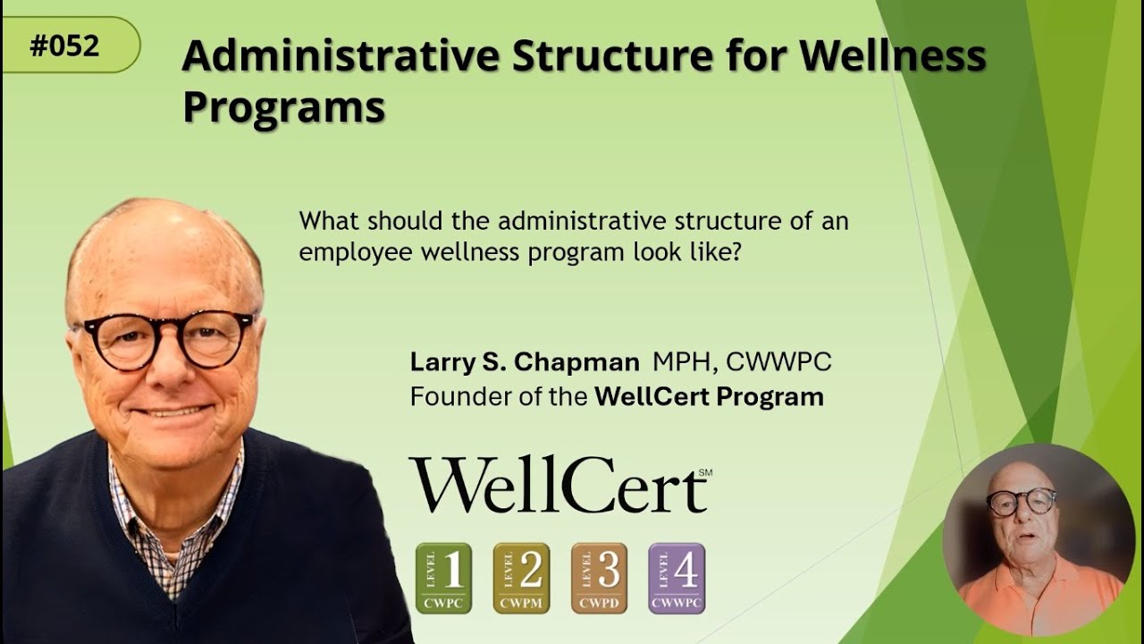 #052 Administrative Structure For Wellness Programs