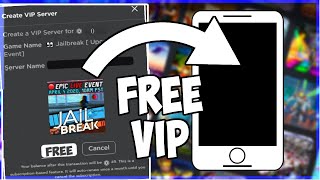 How To Get Free Vip In Roblox - roblox free private server